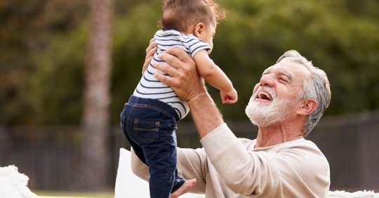 grandparent and child