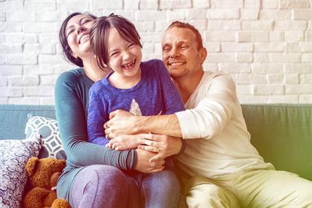 Photo Gradient Style with Family Spend Time Happiness Love Relation