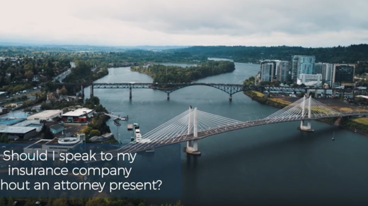 Should I Speak to My Insurance Company Without an Attorney Present?